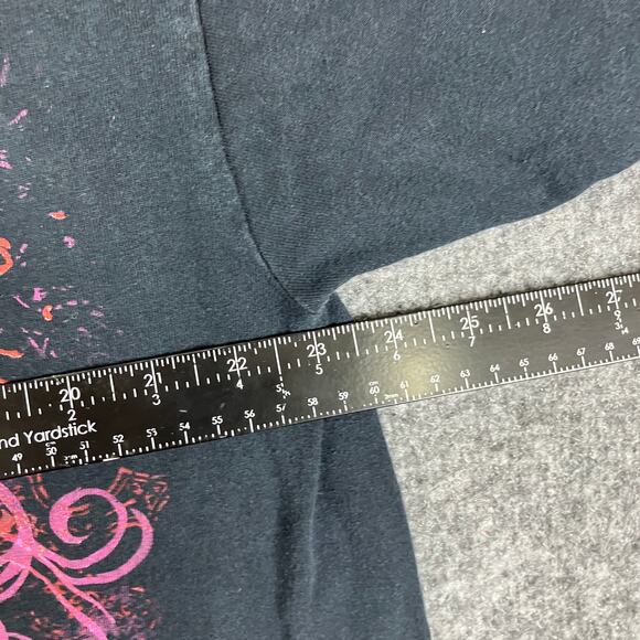 House of Blues T-Shirt Mens XL Black Skull Graphic Rock Burnout Style Tee - Picture 4 of 7